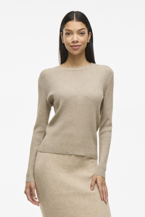 Vila vicomfy o-neck l/s knit top- noos